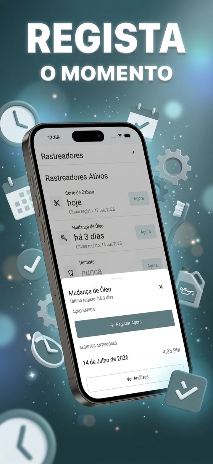 Os seus registos num relance